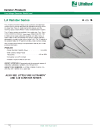 Datasheet V150LA5 manufacturer Littelfuse